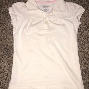 Small 5-6 white LiL girls top